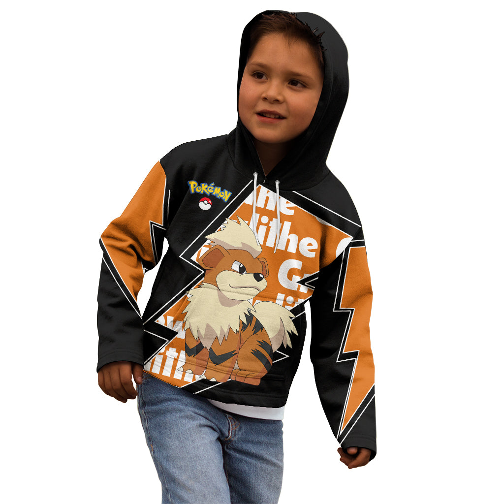 Growlithe Anime Lighting Style Kid Hoodie
