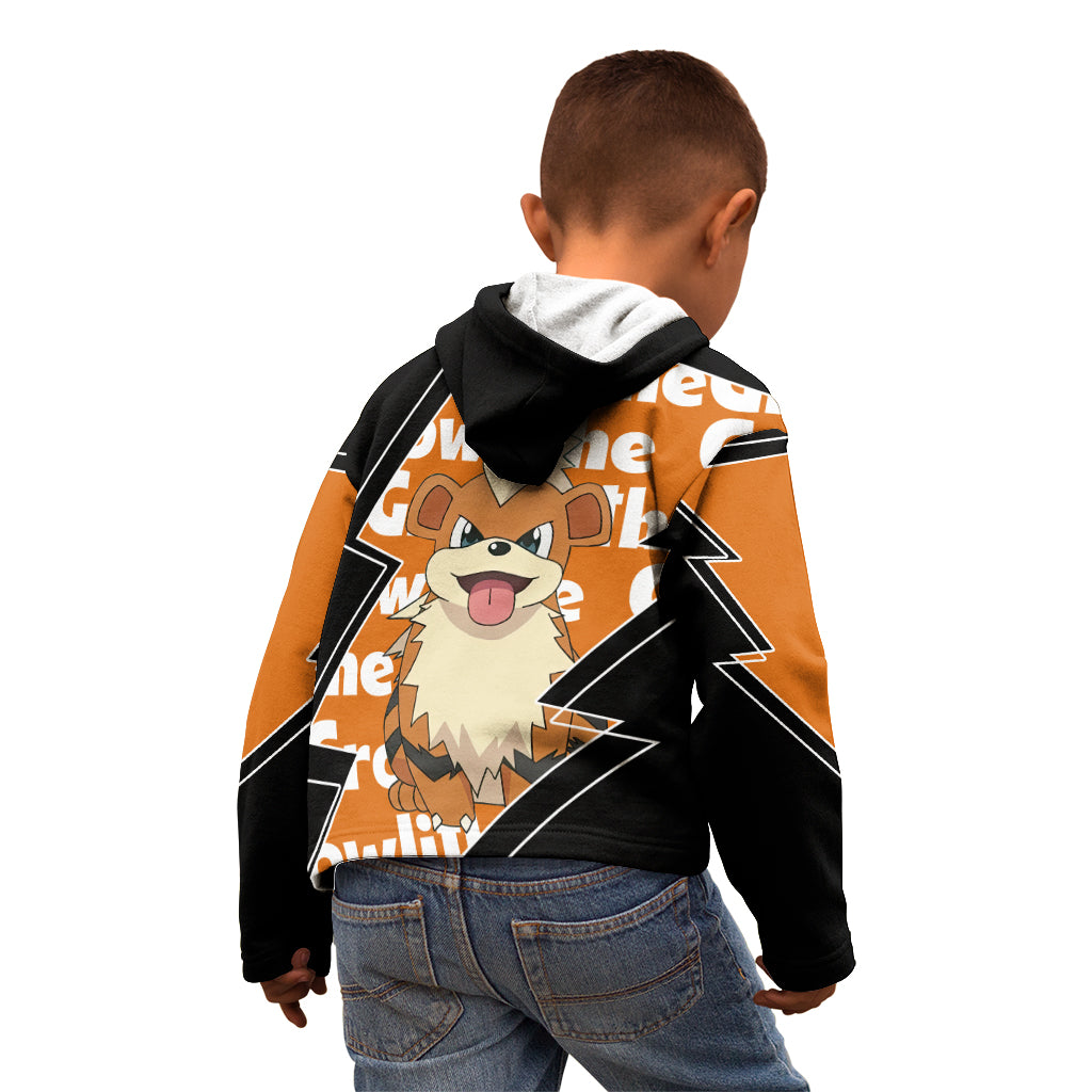 Growlithe Anime Lighting Style Kid Hoodie