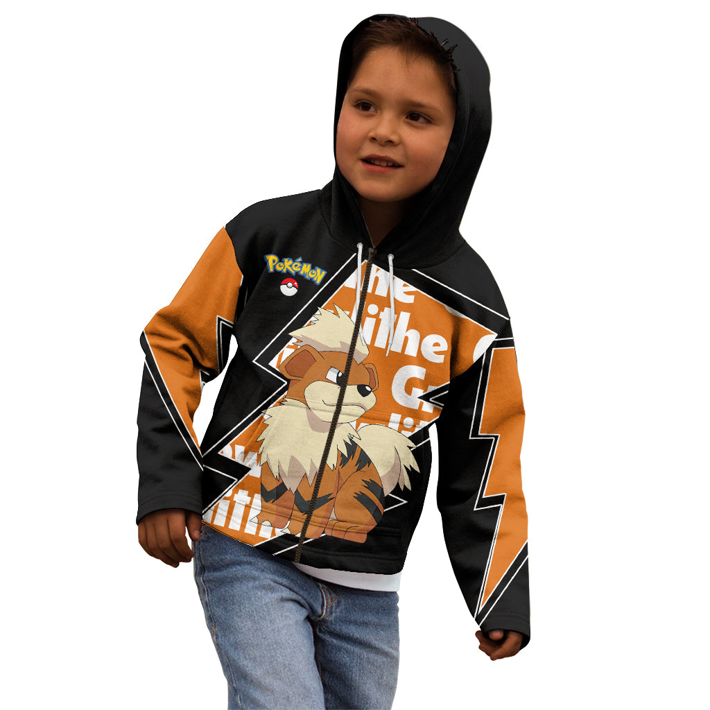 Growlithe Anime Lighting Style Kid Hoodie