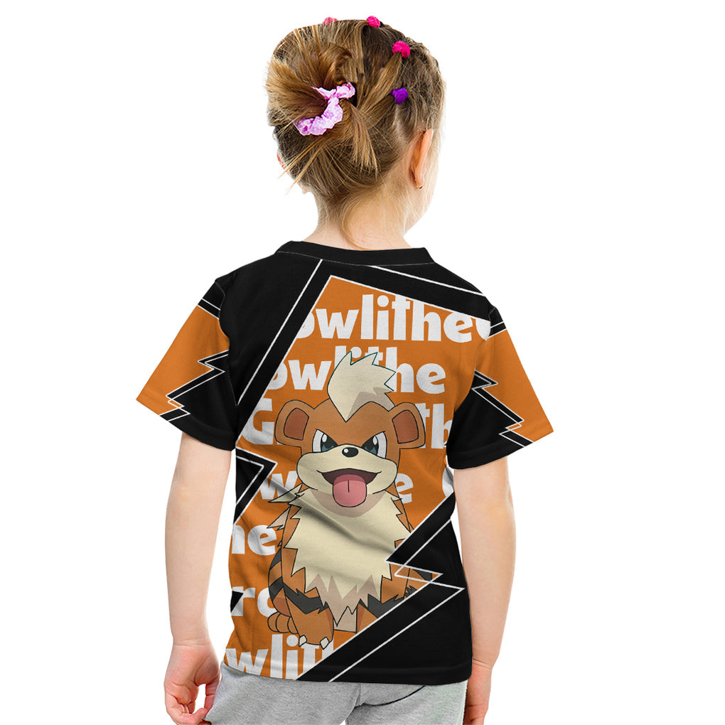 Growlithe Anime Lighting Style Kid T Shirt