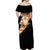 Growlithe Anime Lighting Style Off Shoulder Maxi Dress
