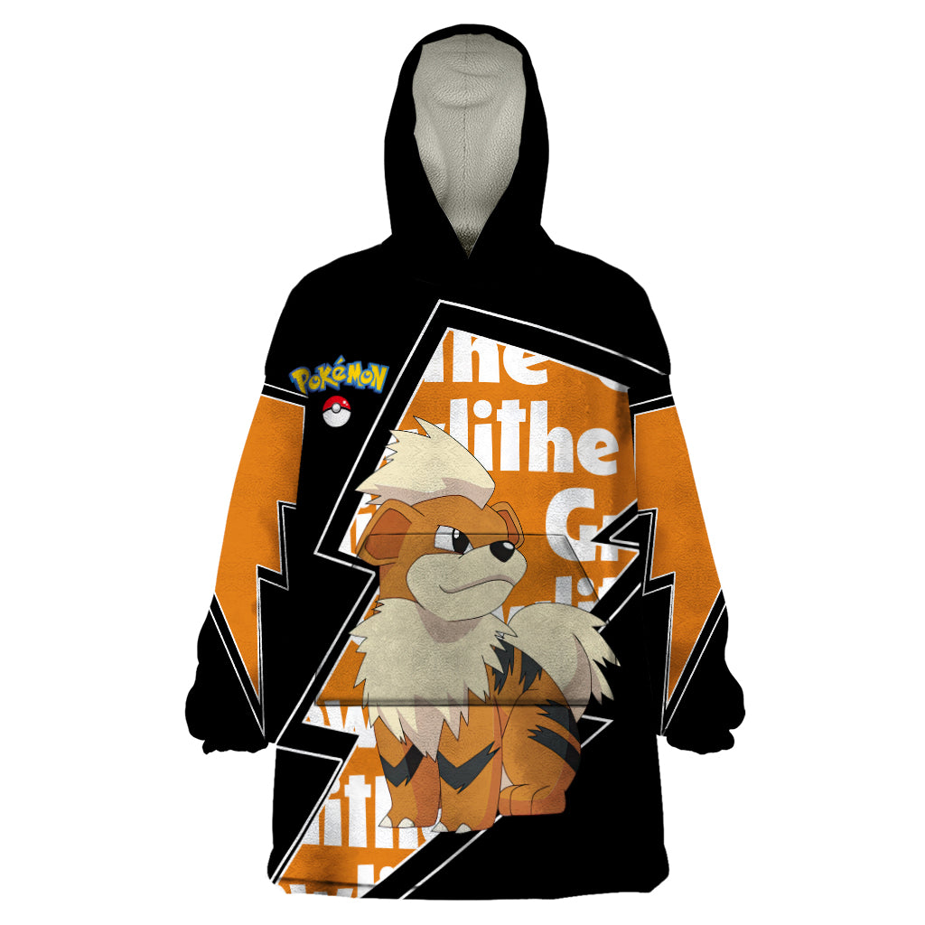 Growlithe Anime Lighting Style Wearable Blanket Hoodie