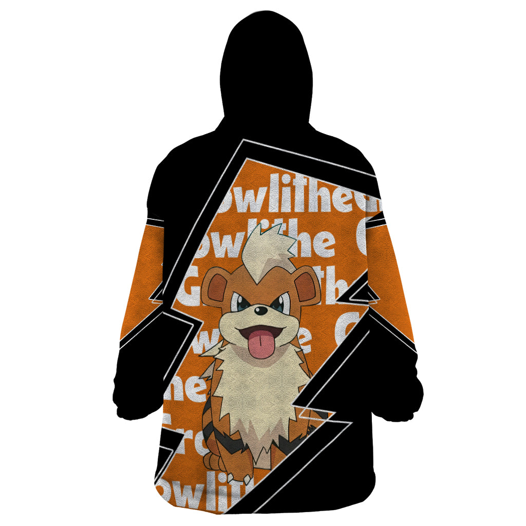 Growlithe Anime Lighting Style Wearable Blanket Hoodie