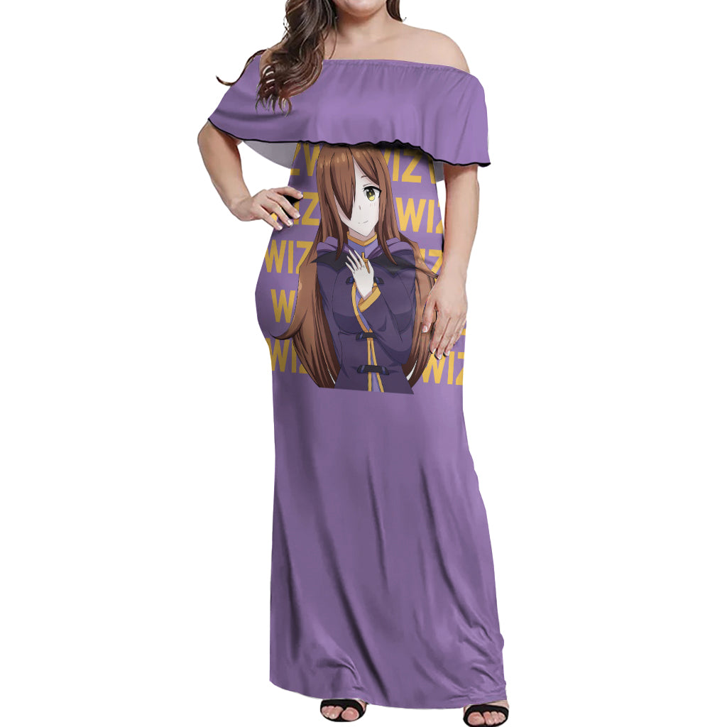 Wiz - Anime KonoSuba For Fans Off Shoulder Maxi Dress TS04
