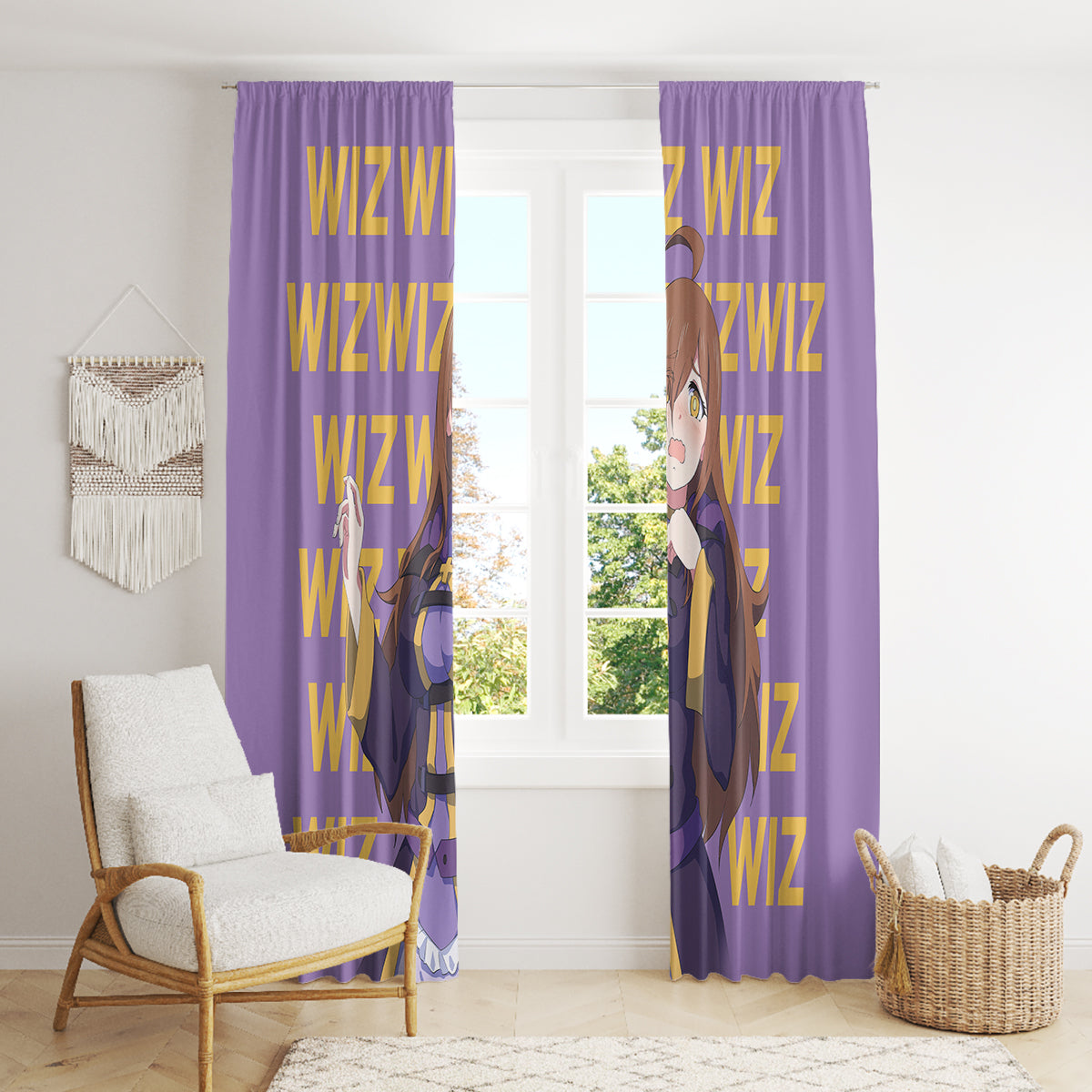 Wiz - Anime KonoSuba For Fans Window Curtain