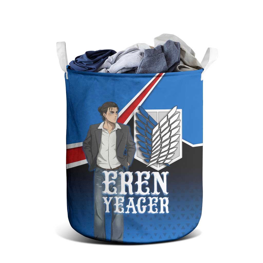 Eren Yeager Attack on Titan Laundry Basket Anime Modern Rebel Aesthetic