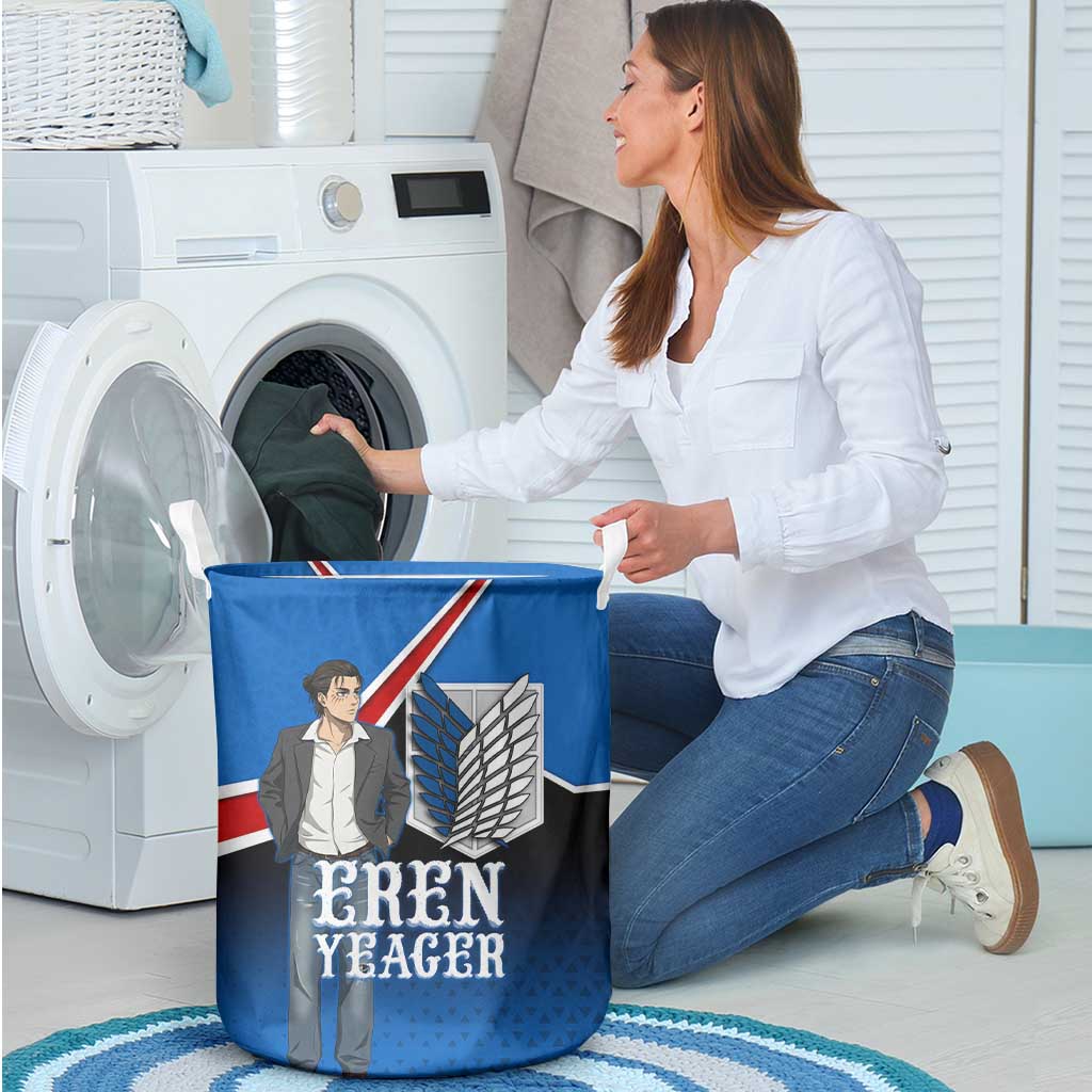Eren Yeager Attack on Titan Laundry Basket Anime Modern Rebel Aesthetic