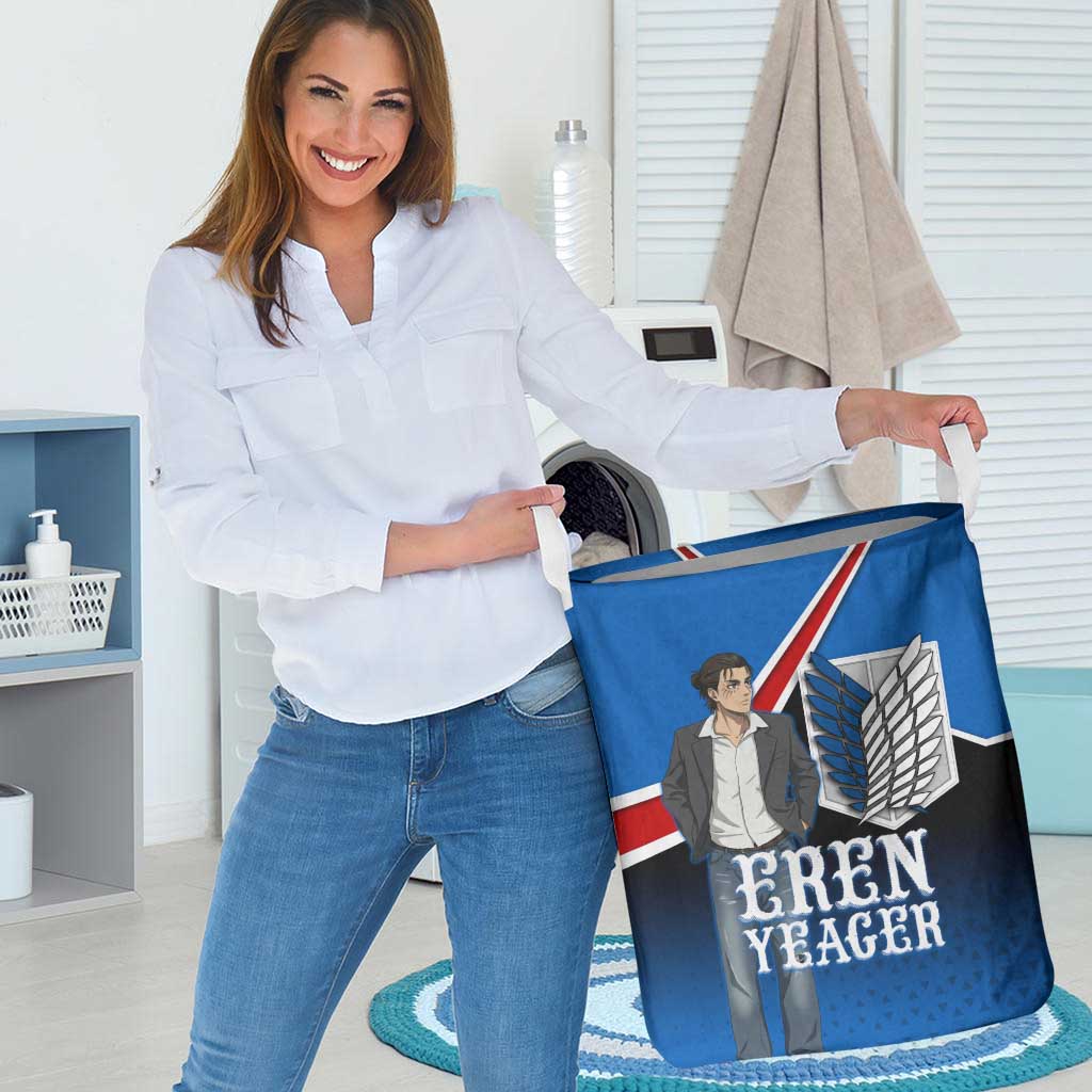Eren Yeager Attack on Titan Laundry Basket Anime Modern Rebel Aesthetic