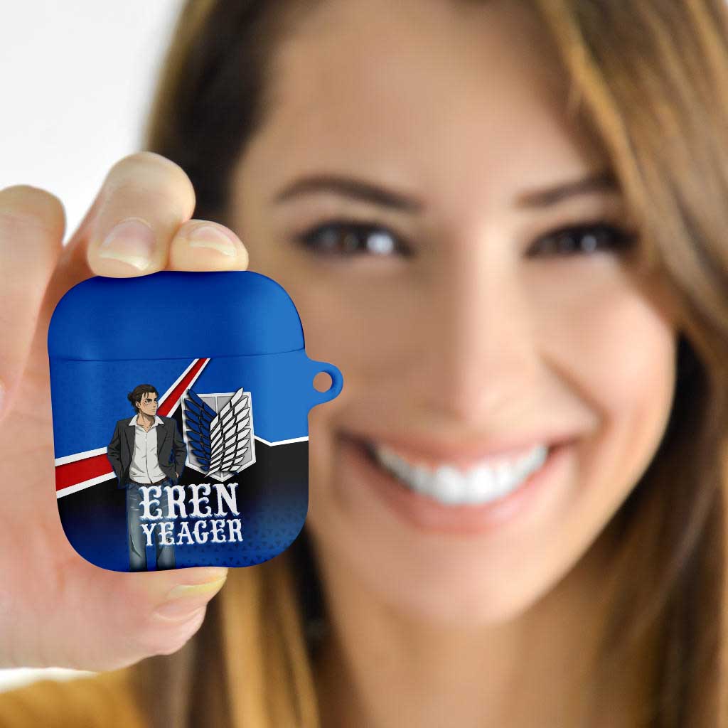 Eren Yeager Attack on Titan AirPods Case Anime Modern Rebel Aesthetic