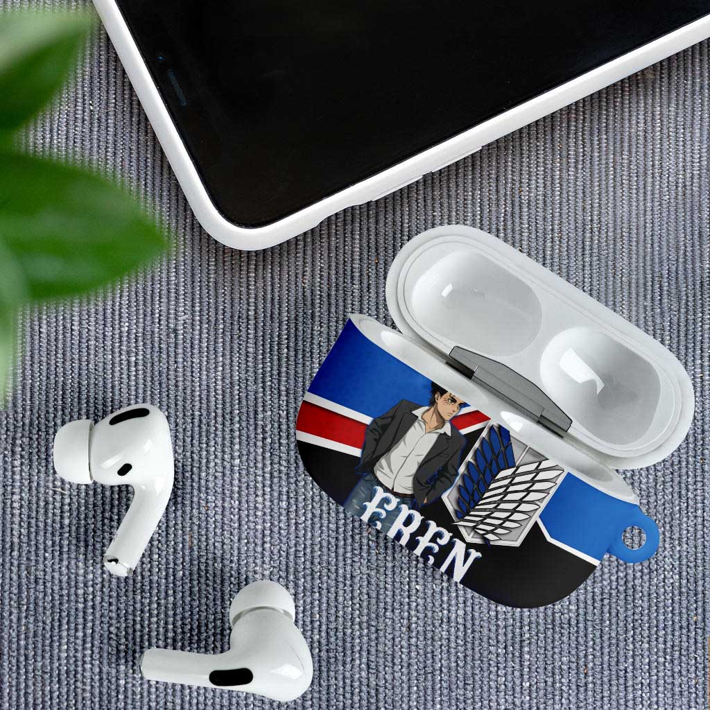 Eren Yeager Attack on Titan AirPods Case Anime Modern Rebel Aesthetic