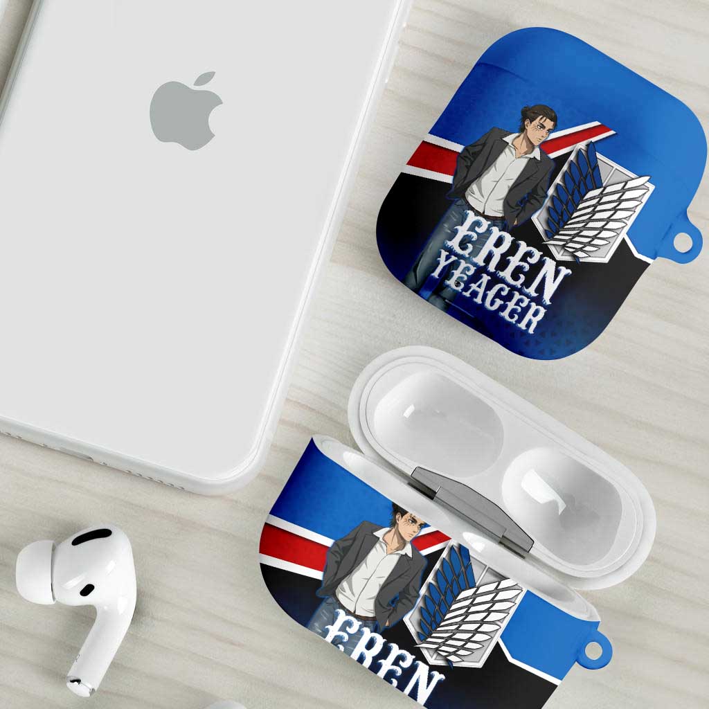 Eren Yeager Attack on Titan AirPods Case Anime Modern Rebel Aesthetic