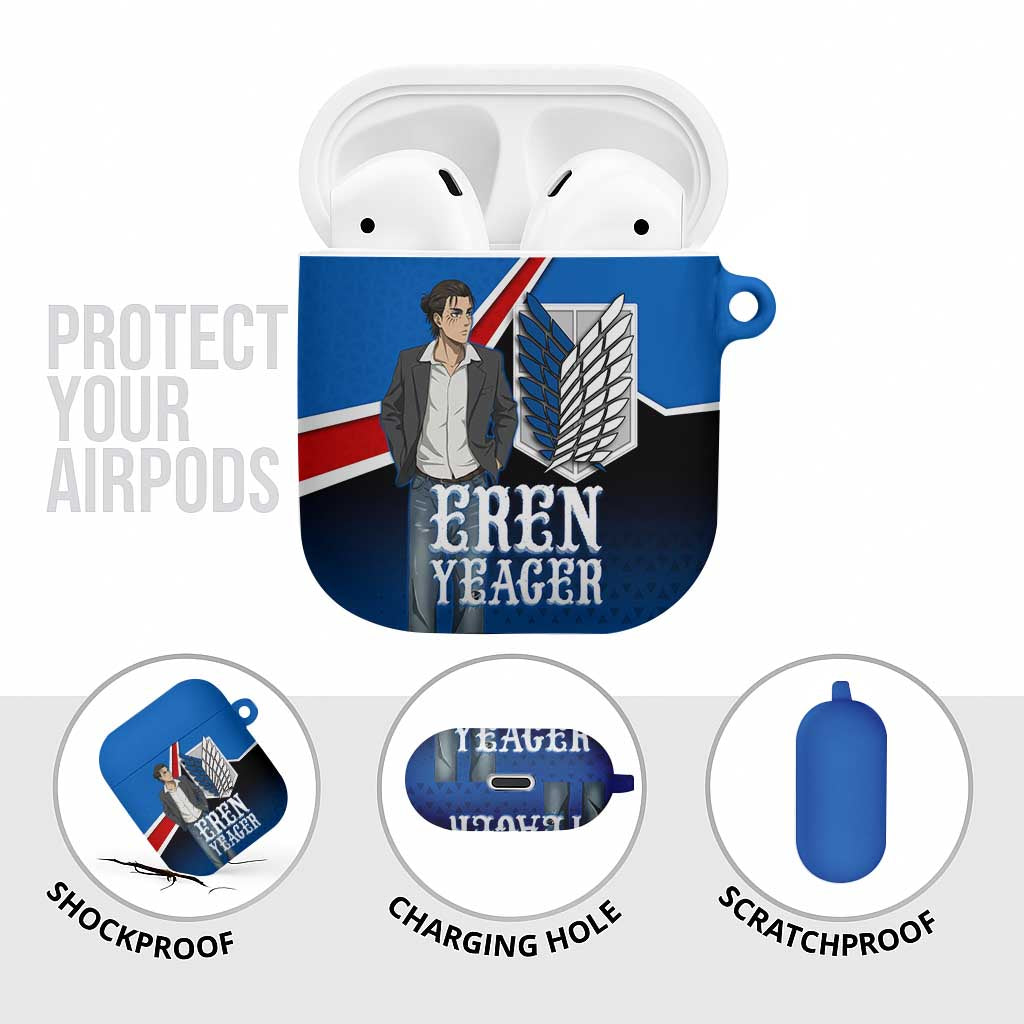 Eren Yeager Attack on Titan AirPods Case Anime Modern Rebel Aesthetic