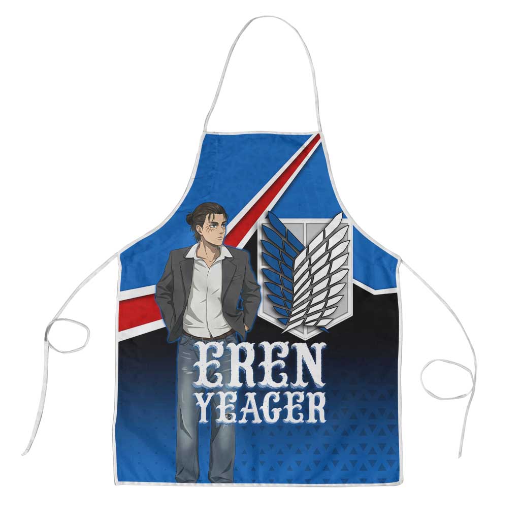 Eren Yeager Attack on Titan Apron Anime Modern Rebel Aesthetic