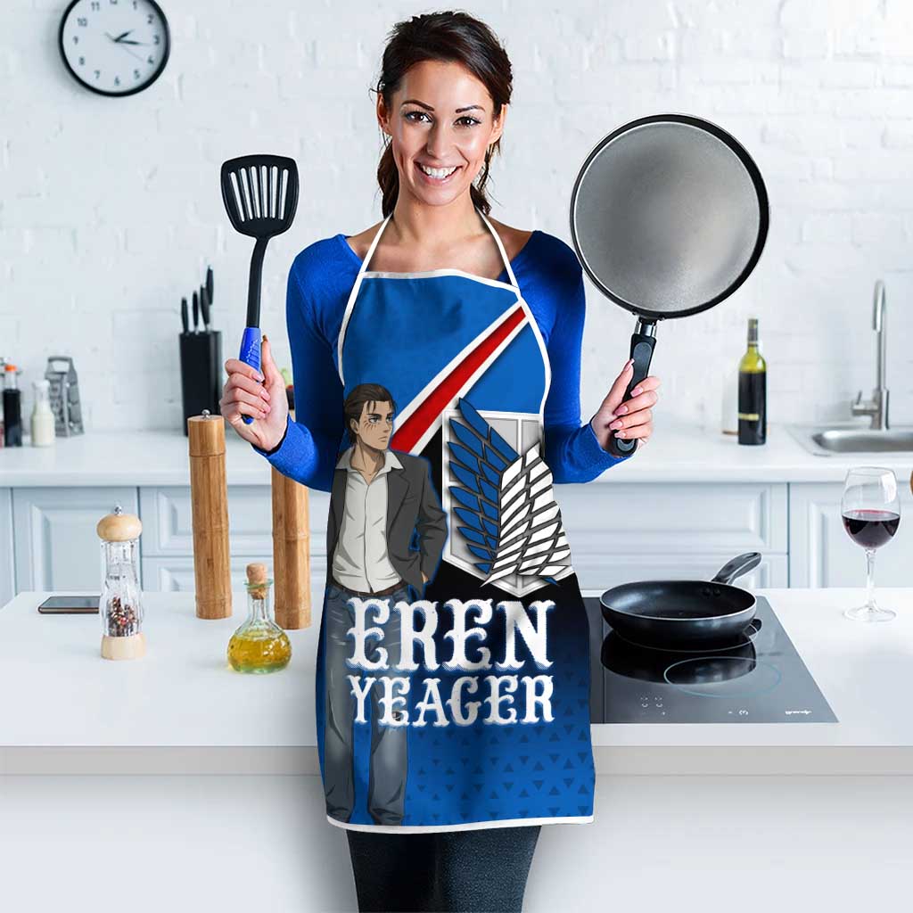 Eren Yeager Attack on Titan Apron Anime Modern Rebel Aesthetic