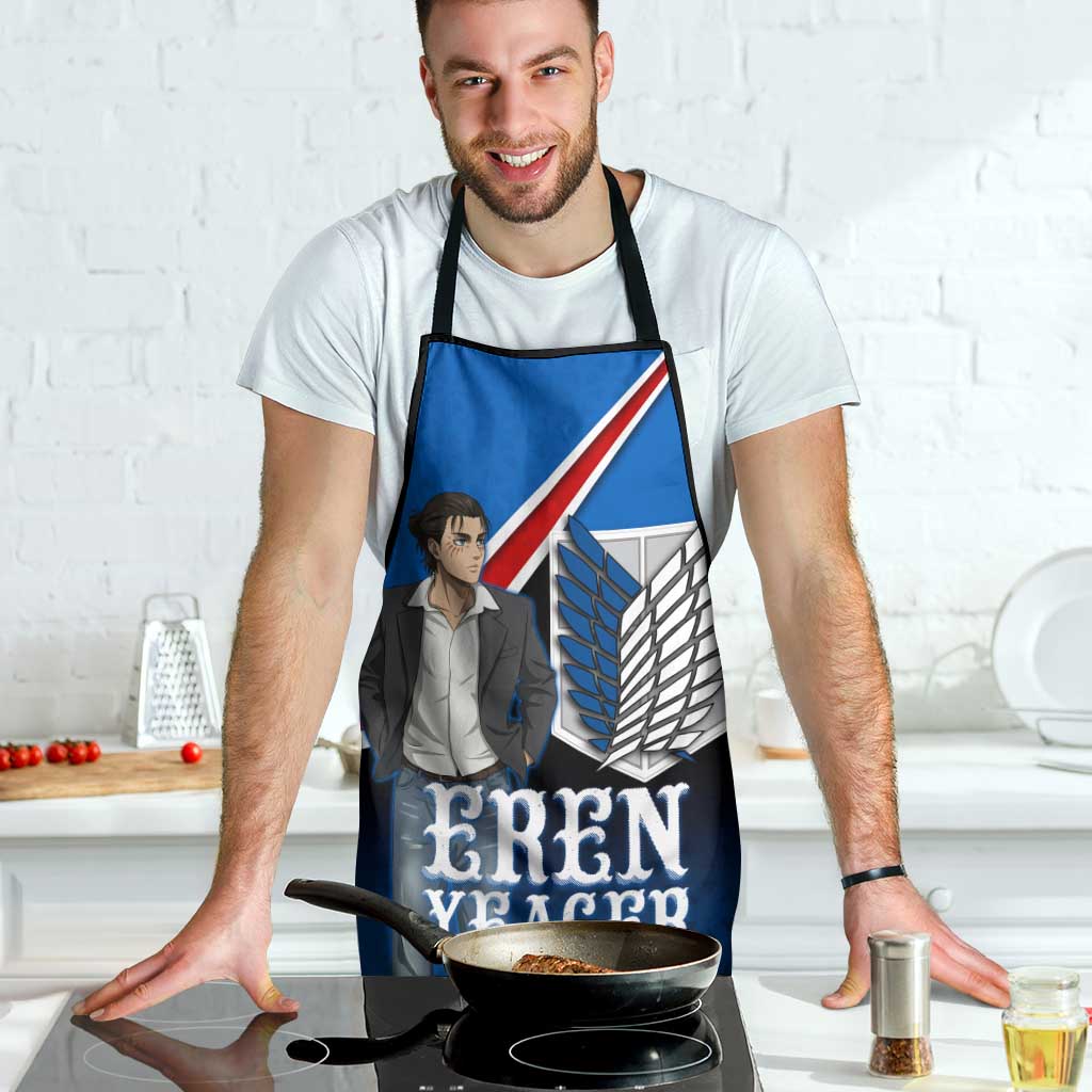Eren Yeager Attack on Titan Apron Anime Modern Rebel Aesthetic