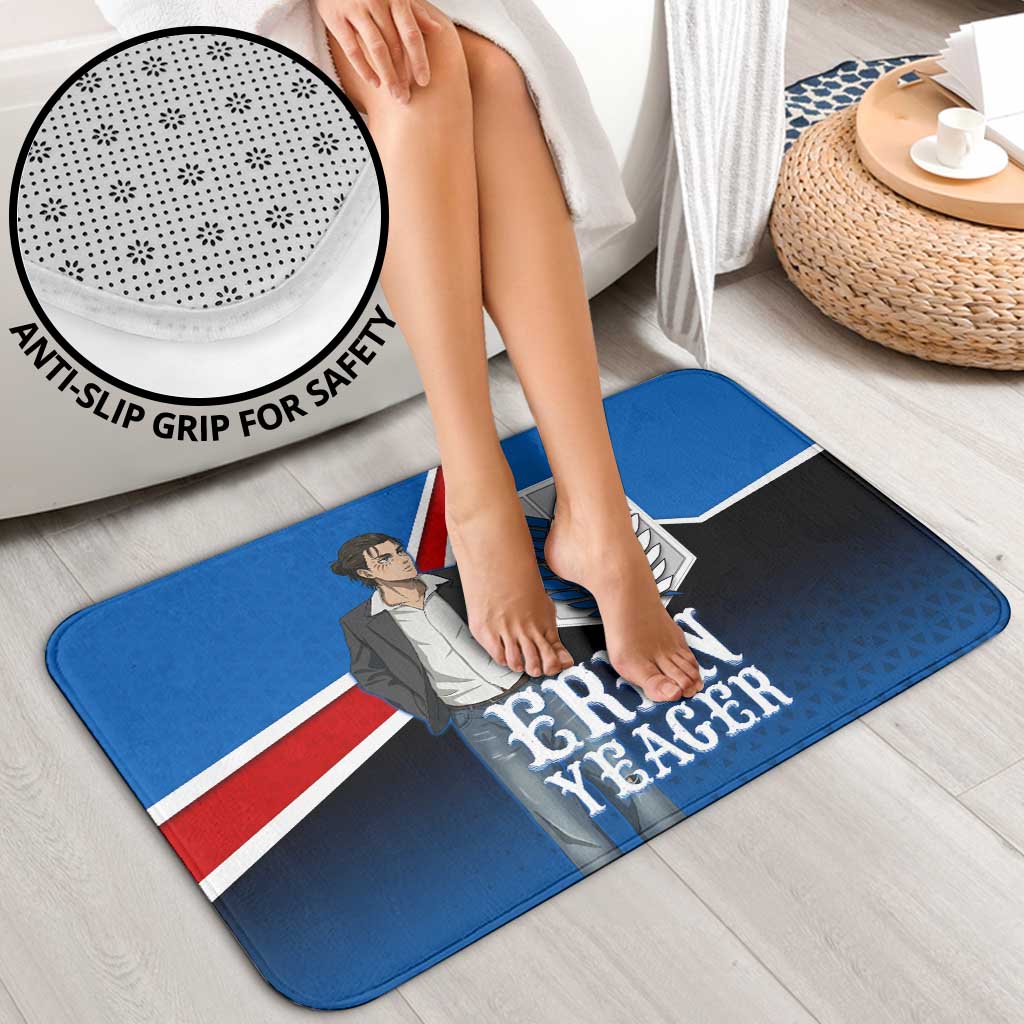 Eren Yeager Attack on Titan Bathroom Set Anime Modern Rebel Aesthetic