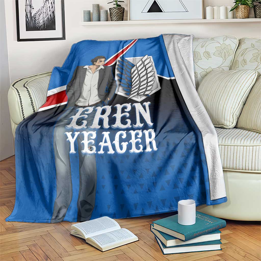 Eren Yeager Attack on Titan Blanket Anime Modern Rebel Aesthetic