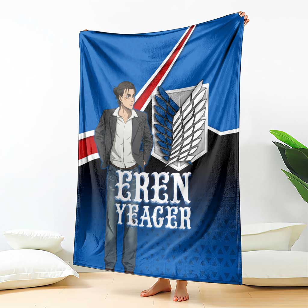 Eren Yeager Attack on Titan Blanket Anime Modern Rebel Aesthetic