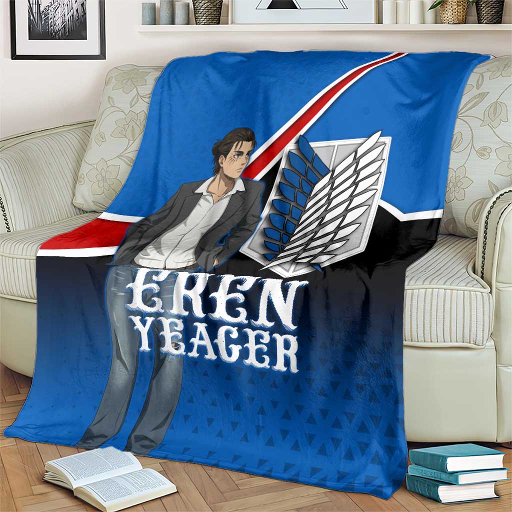 Eren Yeager Attack on Titan Blanket Anime Modern Rebel Aesthetic