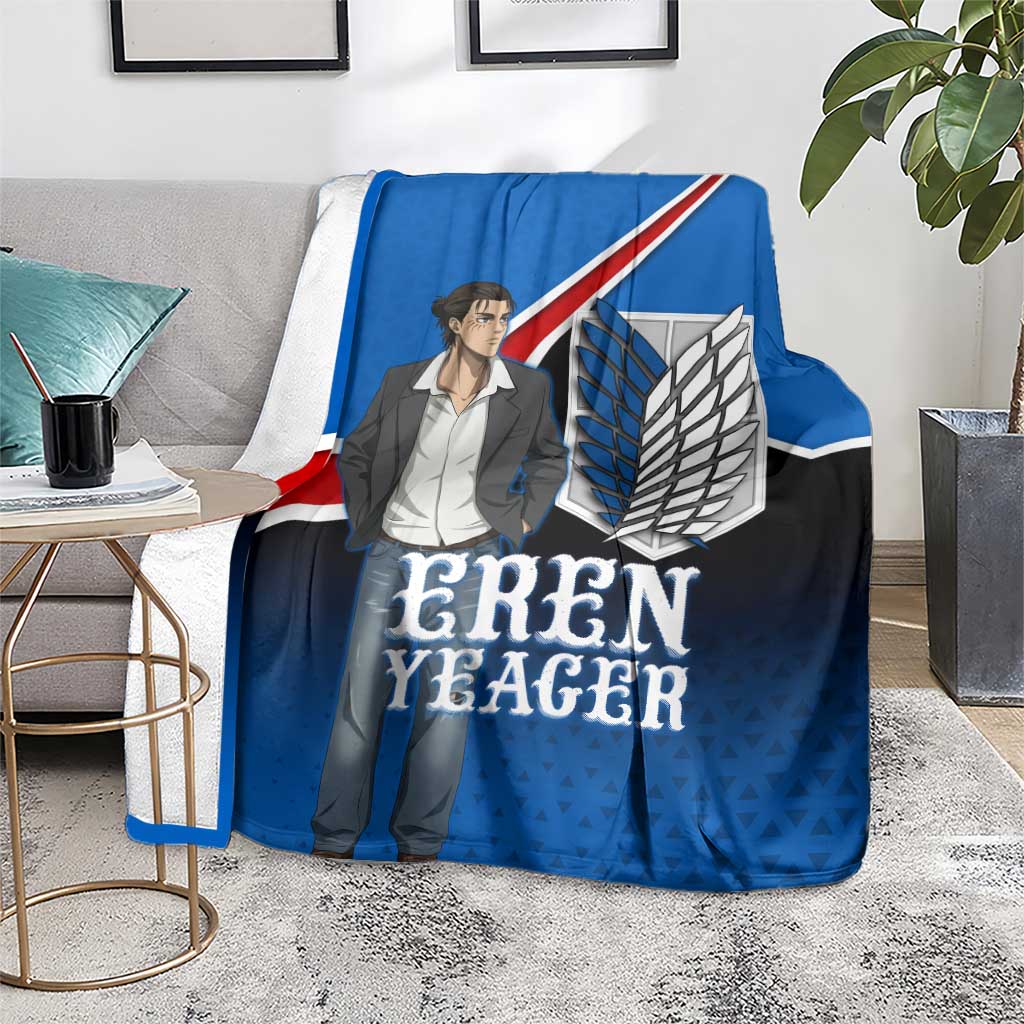 Eren Yeager Attack on Titan Blanket Anime Modern Rebel Aesthetic