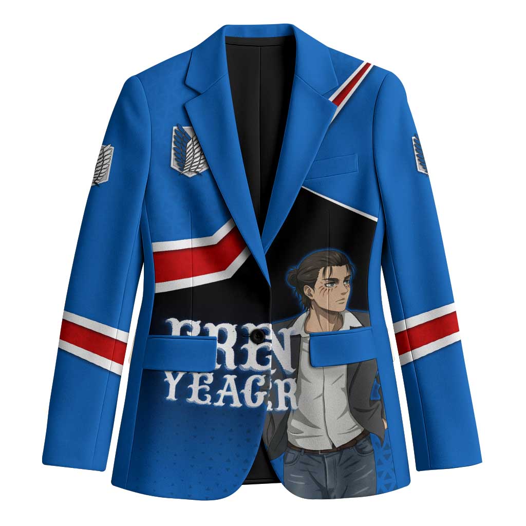 Eren Yeager Attack on Titan Blazer Anime Modern Rebel Aesthetic