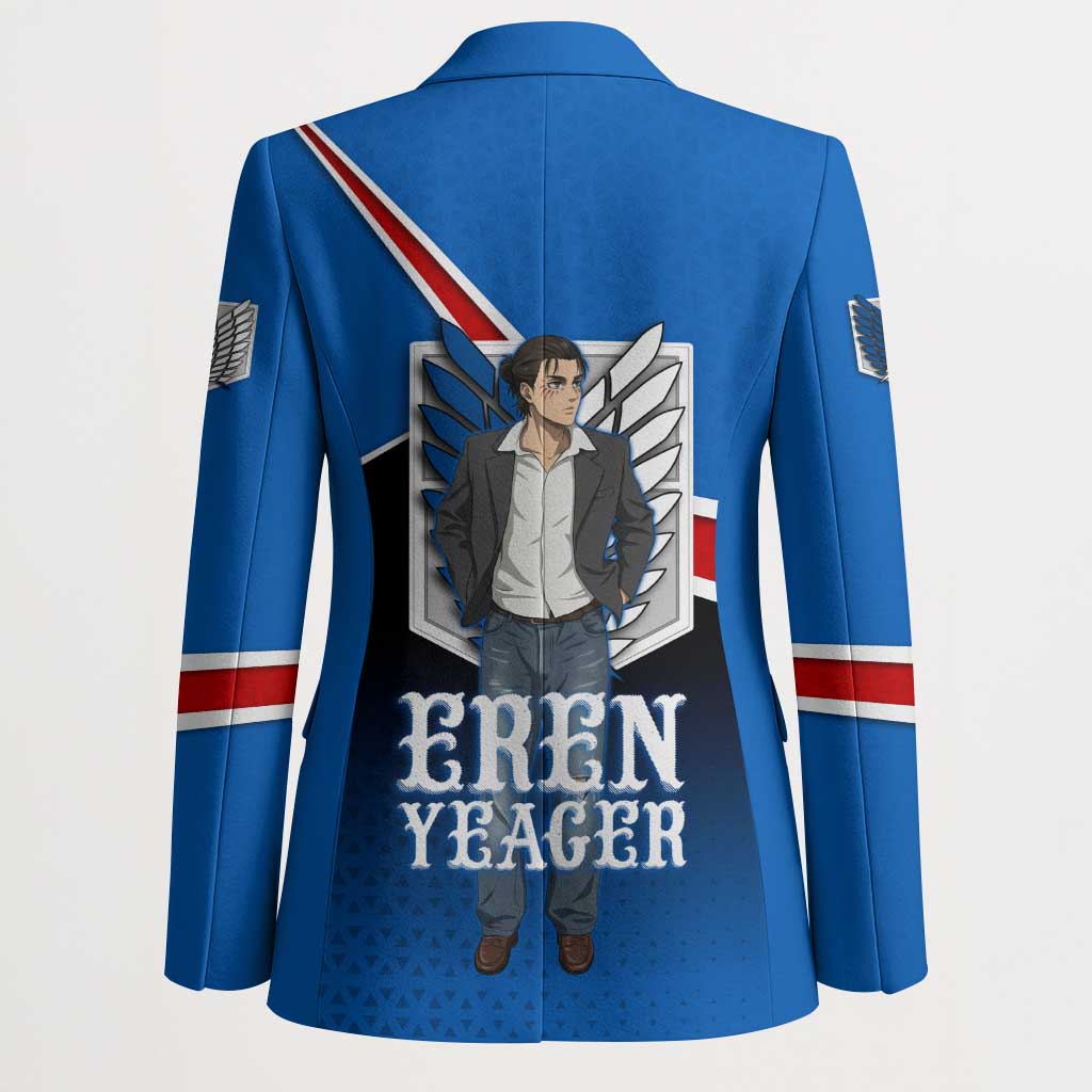 Eren Yeager Attack on Titan Blazer Anime Modern Rebel Aesthetic