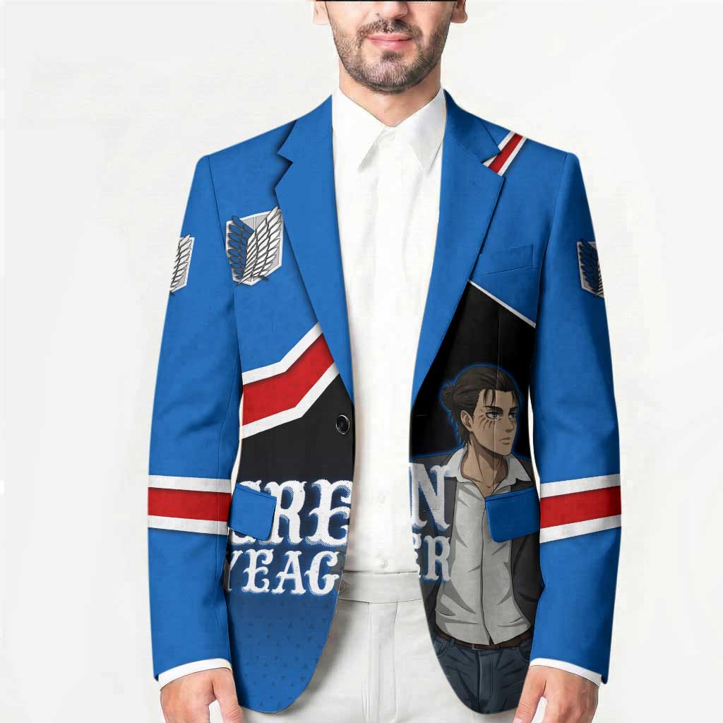 Eren Yeager Attack on Titan Blazer Anime Modern Rebel Aesthetic