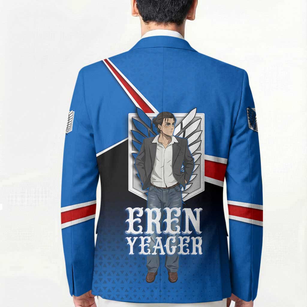 Eren Yeager Attack on Titan Blazer Anime Modern Rebel Aesthetic