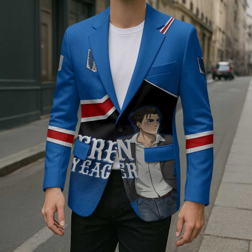 Eren Yeager Attack on Titan Blazer Anime Modern Rebel Aesthetic