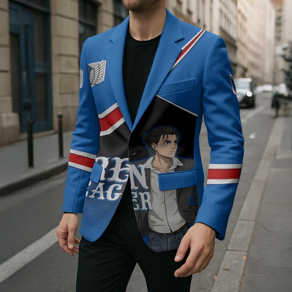 Eren Yeager Attack on Titan Blazer Anime Modern Rebel Aesthetic