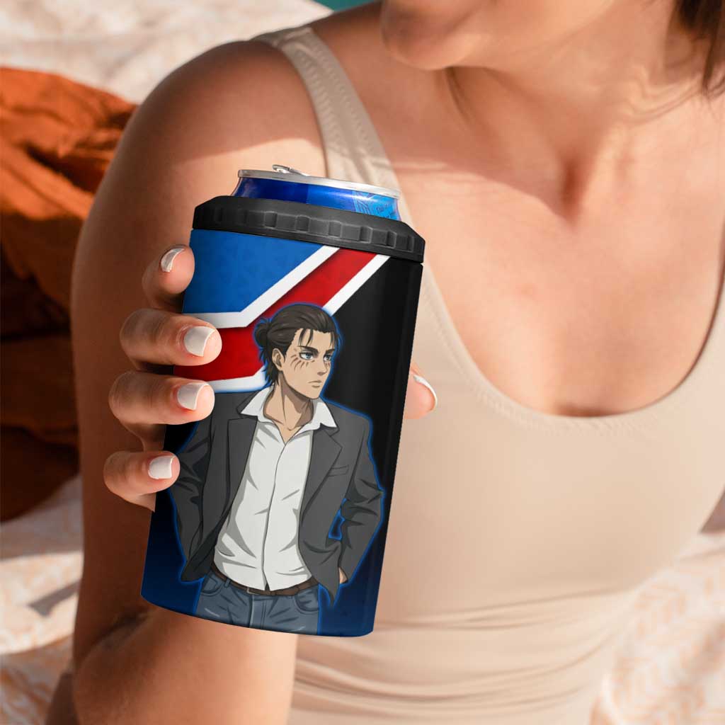 Eren Yeager Attack on Titan 4 in 1 Can Cooler Tumbler Anime Modern Rebel Aesthetic