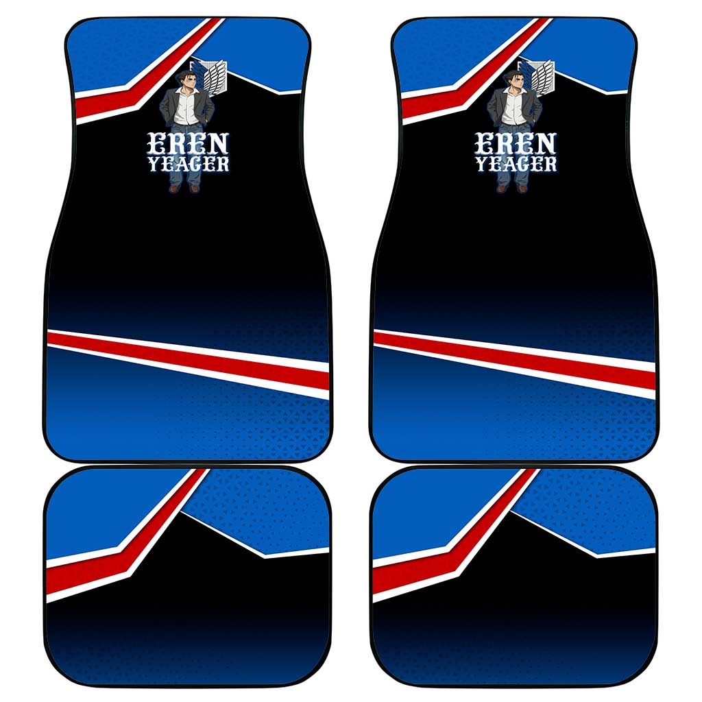 Eren Yeager Attack on Titan Car Mats Anime Modern Rebel Aesthetic