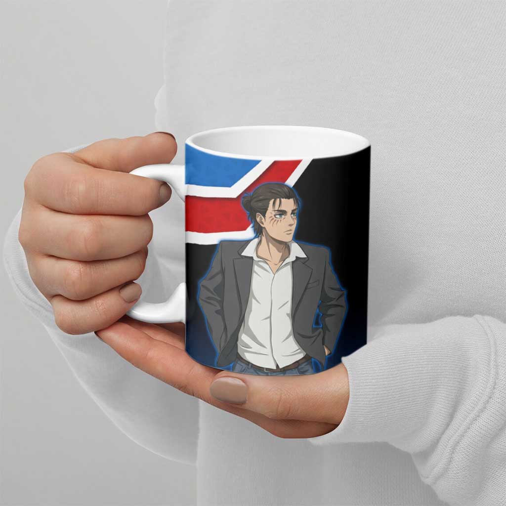 Eren Yeager Attack on Titan Ceramic Mug Anime Modern Rebel Aesthetic