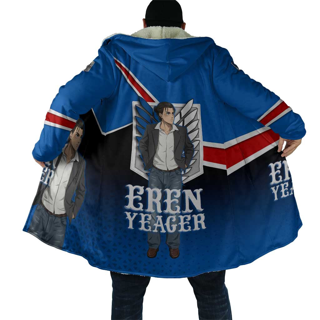 Eren Yeager Attack on Titan Cloak Anime Modern Rebel Aesthetic