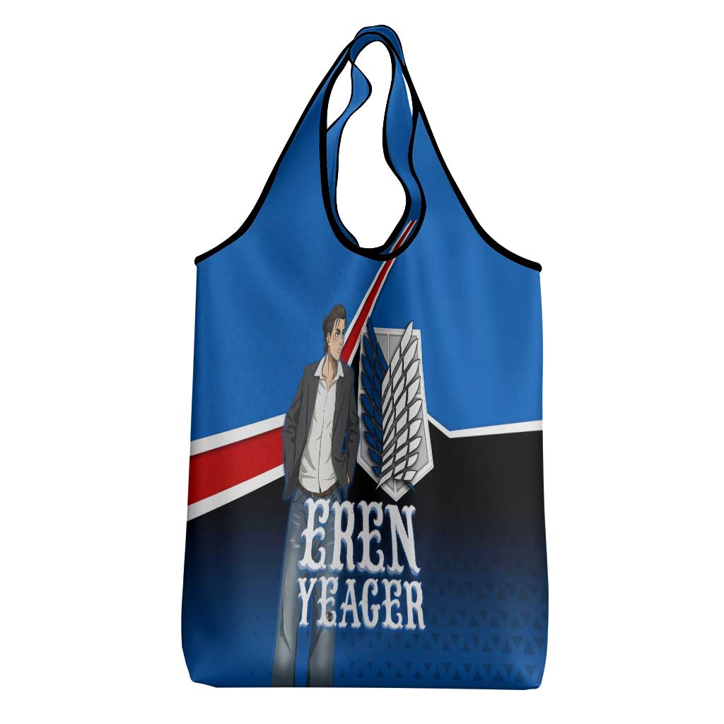 Eren Yeager Attack on Titan Grocery Bag Anime Modern Rebel Aesthetic