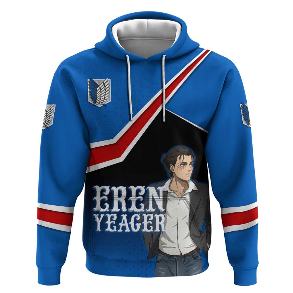 Eren Yeager Attack on Titan Hoodie Anime Modern Rebel Aesthetic