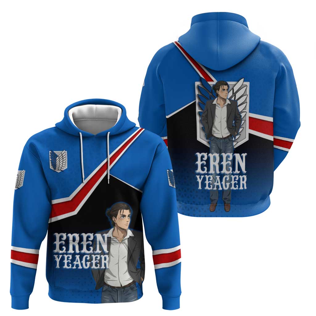 Eren Yeager Attack on Titan Hoodie Anime Modern Rebel Aesthetic