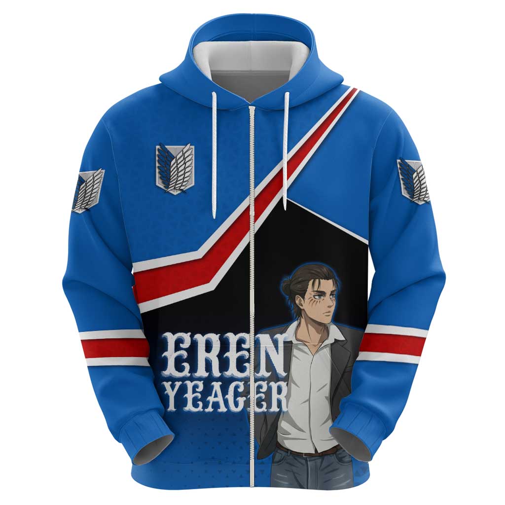 Eren Yeager Attack on Titan Hoodie Anime Modern Rebel Aesthetic