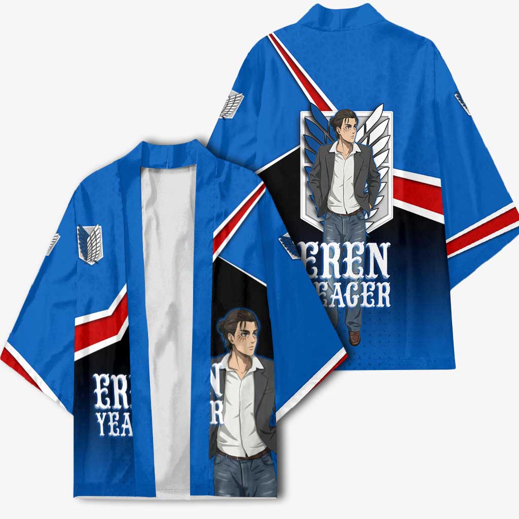 Eren Yeager Attack on Titan Kimono Anime Modern Rebel Aesthetic