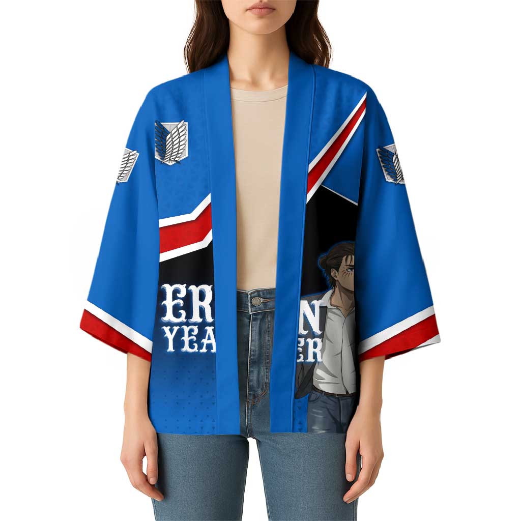 Eren Yeager Attack on Titan Kimono Anime Modern Rebel Aesthetic