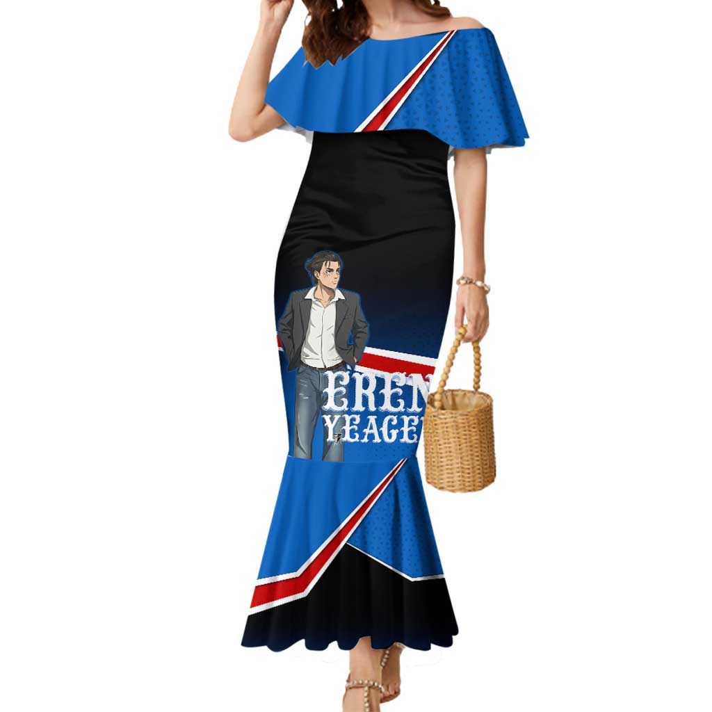 Eren Yeager Attack on Titan Mermaid Dress Anime Modern Rebel Aesthetic
