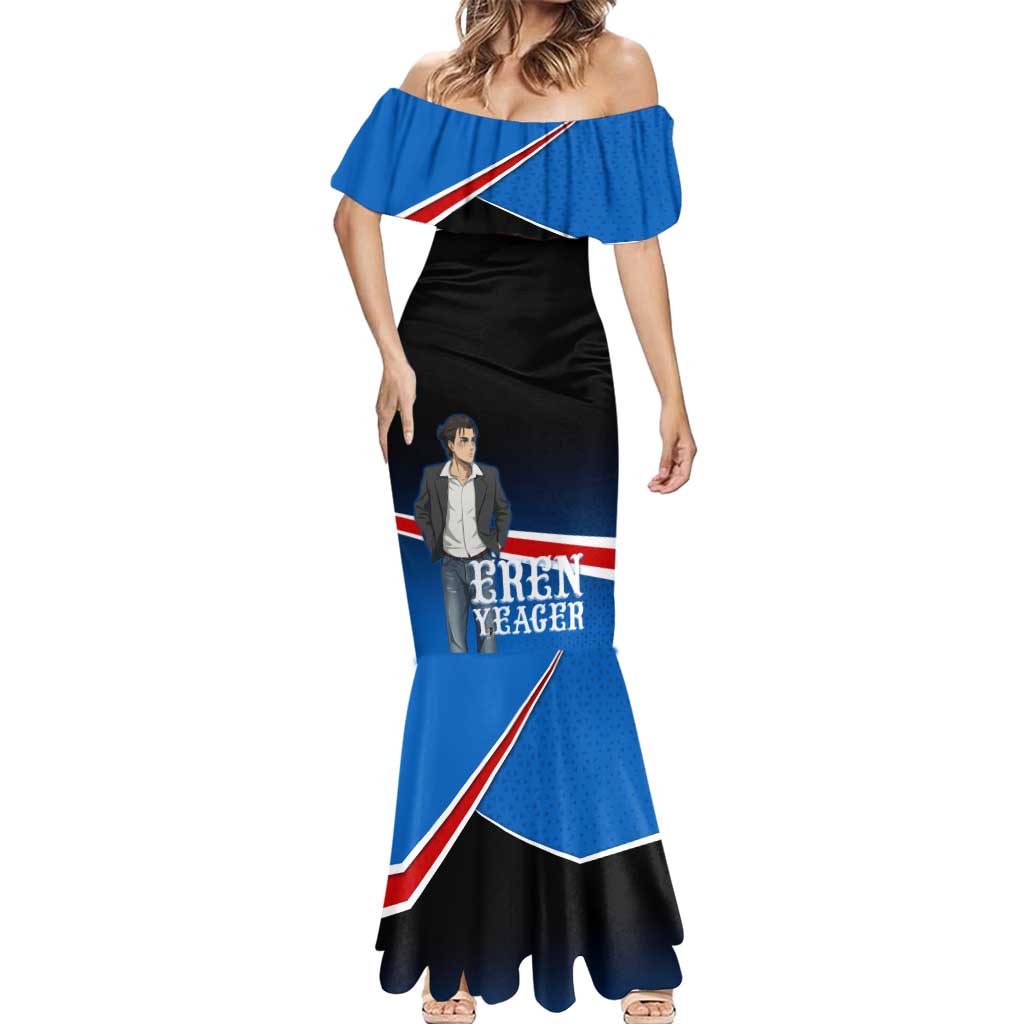 Eren Yeager Attack on Titan Mermaid Dress Anime Modern Rebel Aesthetic
