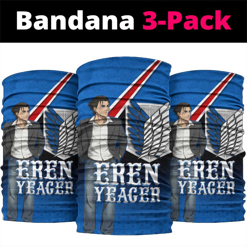 Eren Yeager Attack on Titan Neck Gaiter Anime Modern Rebel Aesthetic