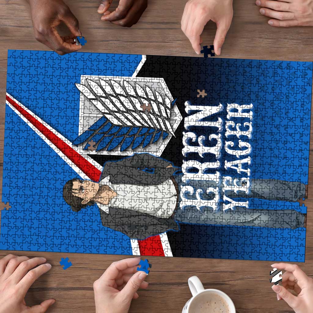 Eren Yeager Attack on Titan Puzzle Anime Modern Rebel Aesthetic