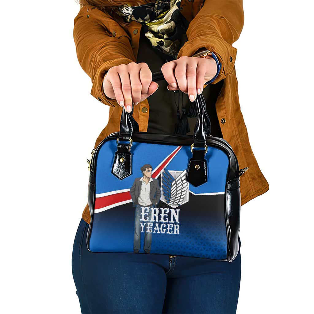 Eren Yeager Attack on Titan Shoulder Handbag Anime Modern Rebel Aesthetic