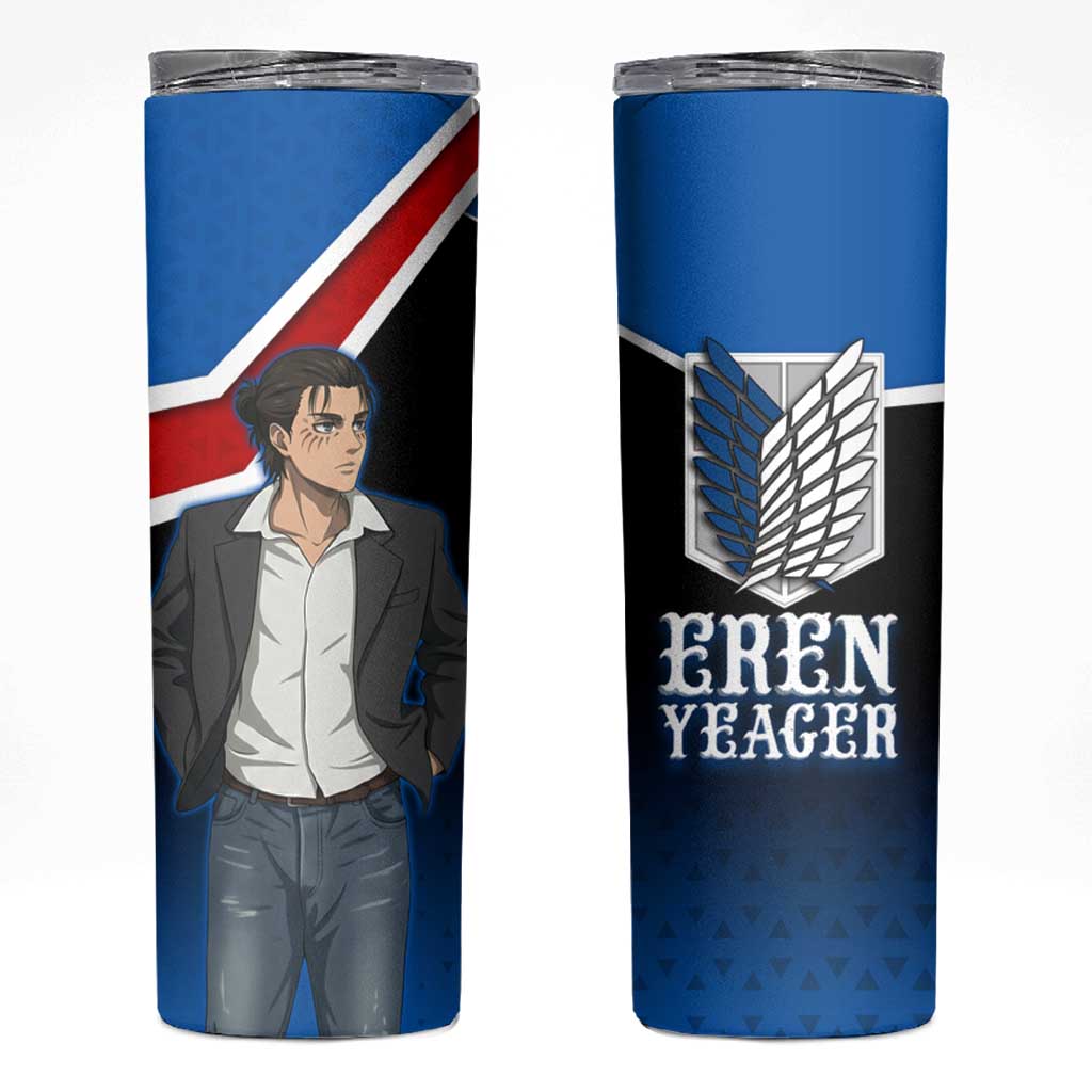 Eren Yeager Attack on Titan Skinny Tumbler Anime Modern Rebel Aesthetic