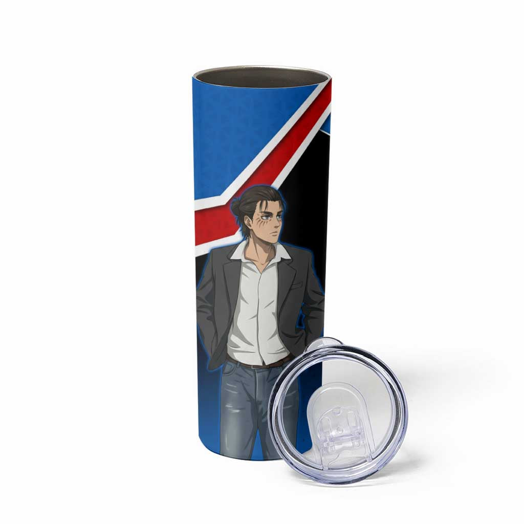 Eren Yeager Attack on Titan Skinny Tumbler Anime Modern Rebel Aesthetic