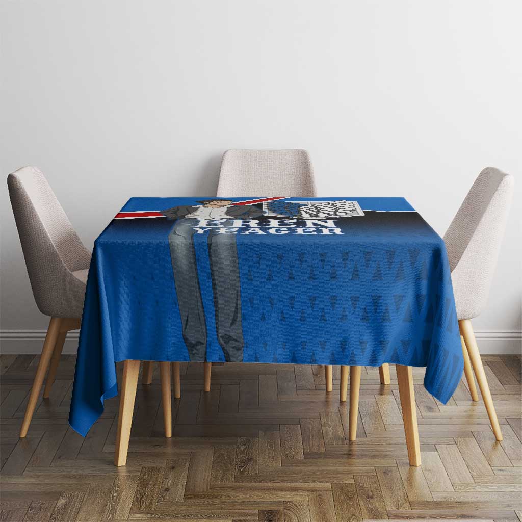 Eren Yeager Attack on Titan Tablecloth Anime Modern Rebel Aesthetic
