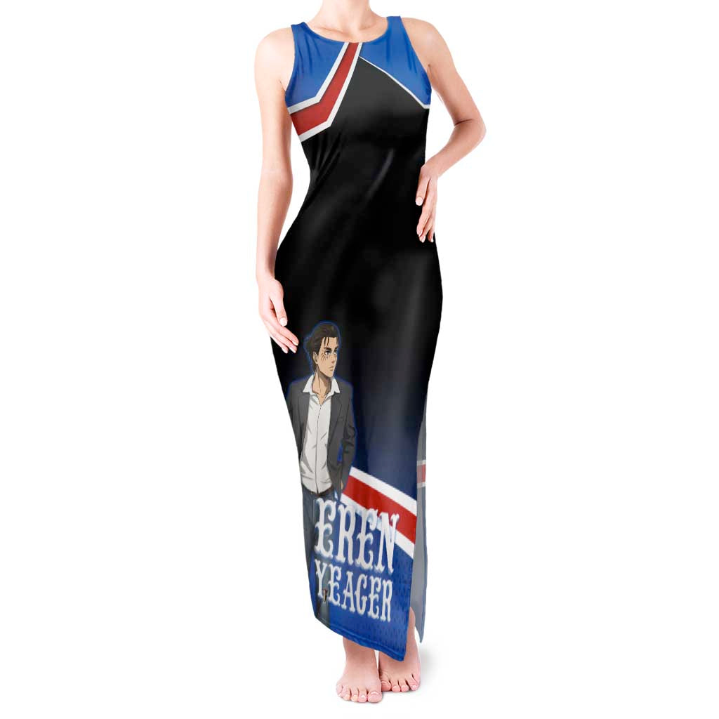 Eren Yeager Attack on Titan Tank Maxi Dress Anime Modern Rebel Aesthetic
