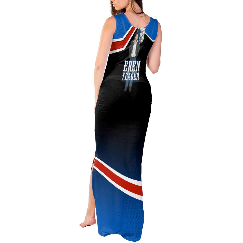 Eren Yeager Attack on Titan Tank Maxi Dress Anime Modern Rebel Aesthetic
